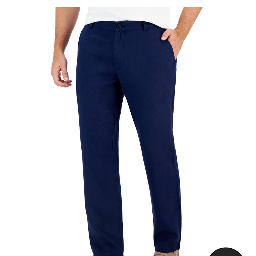 Men’s blue linen pants